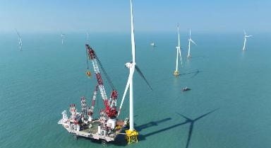 20兆瓦海上風(fēng)電機(jī)組成功並網(wǎng)發(fā)電